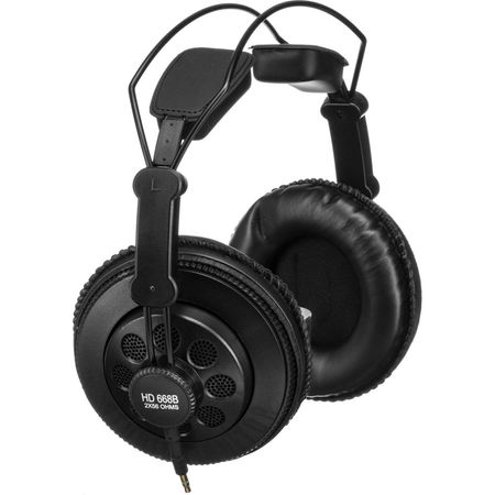 Auriculares de Estudio Semi-Abiertos Superlux HD-668B Profesionales con Controladores Neodimio de 50 1301772-REG