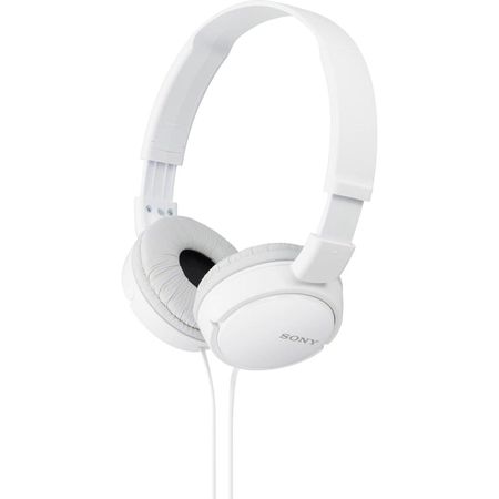 Auriculares Sony MDR-ZX110 On-Ear (Blanco) - Drivers Dinámicos de 30mm, Respuesta de Frecuencia de 1 1080939-REG