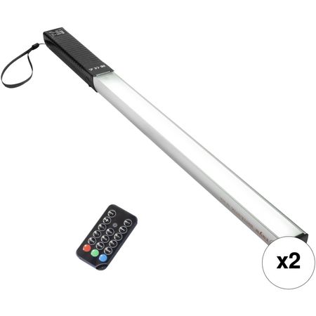 Kit de 2 Luces Led Raya Brite Stix Rgb Light Wand V2 con Control Remoto Ir 15 1753577-REG
