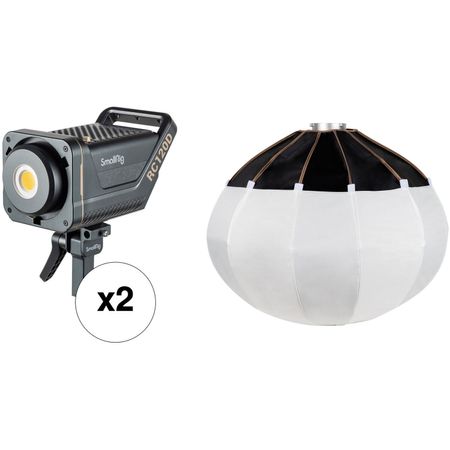 Kit de 2 Luces Smallrig Rc120D Point Source Video con Softbox de Linterna Ra L90 1717389-REG