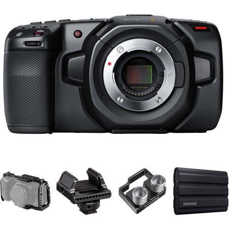 Cámara de Cine Blackmagic Design Pocket Cinema 4K con Jaula Y Kit de Almacenamiento 1776936-REG
