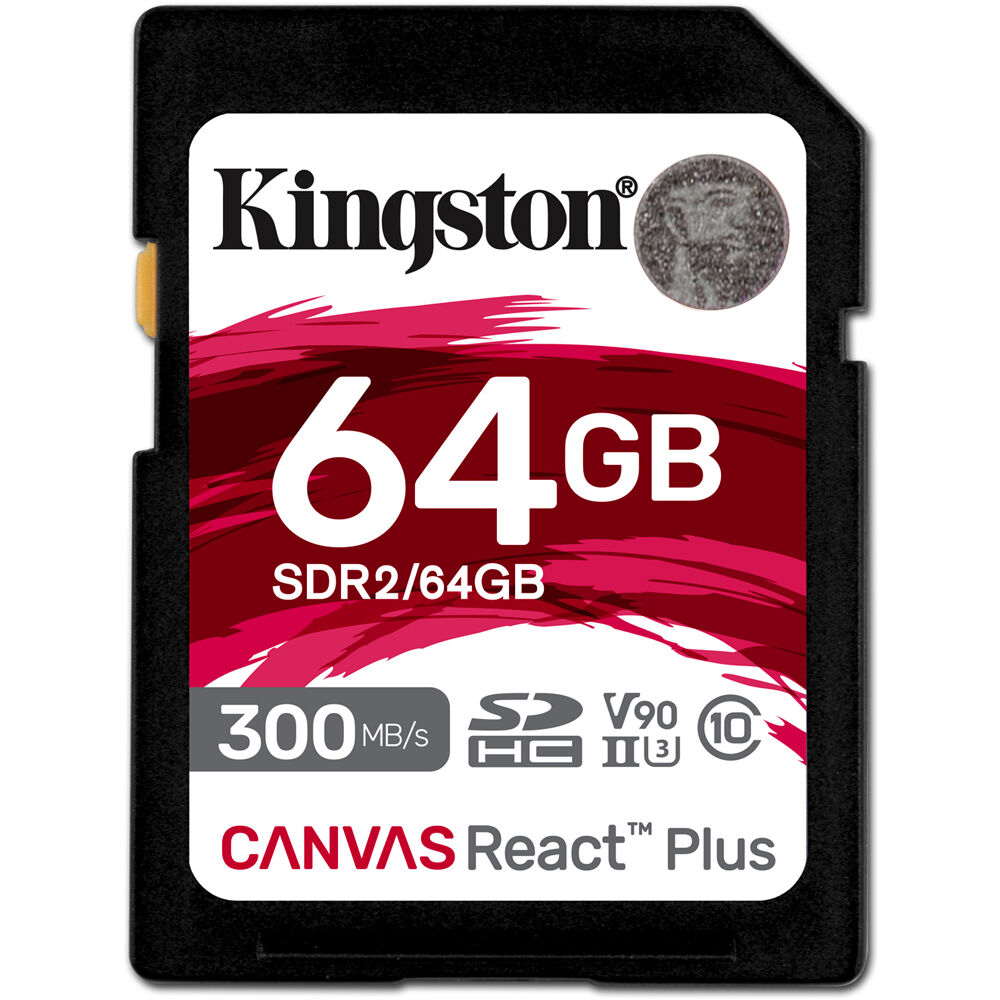 Tarjeta de Memoria Kingston Canvas React Plus Uhs Ii Sdxc de 64Gb