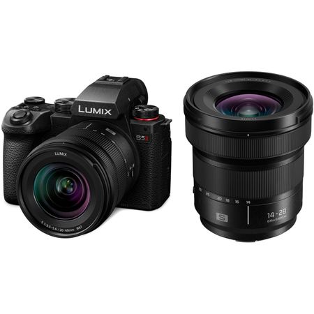 Kit de Cámara sin Espejo Panasonic Lumix S5 Ii con Lentes de 14 28Mm Y 20 60Mm 1766377-REG