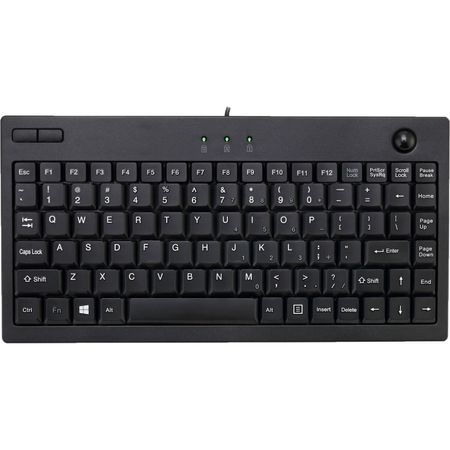 Teclado Adesso Mini Trackball Negro 637978-REG