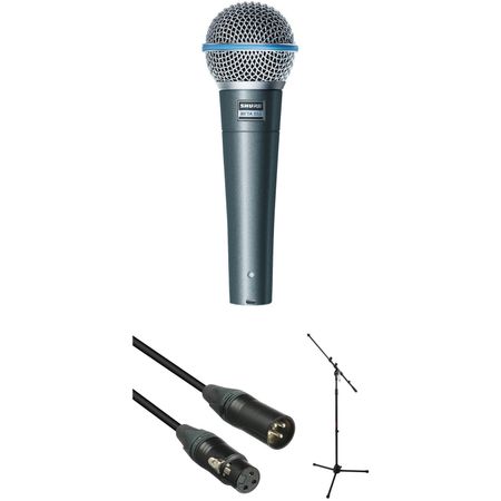 Kit de Micrófono Vocal Dinámico Shure Beta 58A con Soporte Y Cable 1399790-REG