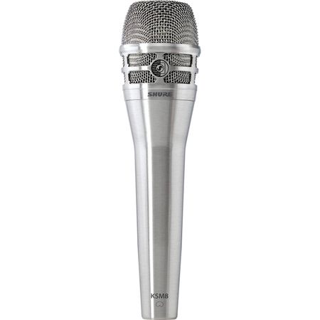Micrófono Vocal de Mano Dinámico Shure Ksm8 N Dualdyne Níquel 1209687-REG