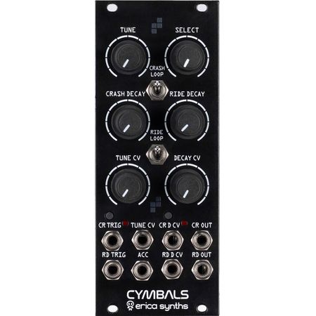Módulo Eurorack Erica Synths Cymbals (10 HP) - Módulo Híbrido Digital/Analógico con 10 Sets de Muest 1763520-REG