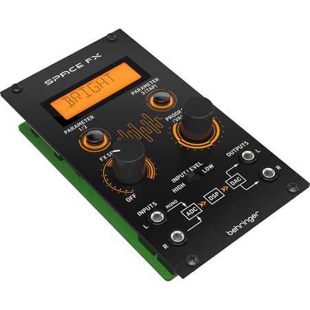 Módulo Eurorack Behringer SPACE FX 24-Bit Estéreo Multi-Efecto (14 HP) - 32 Algoritmos de Efecto, Re 1816573-REG