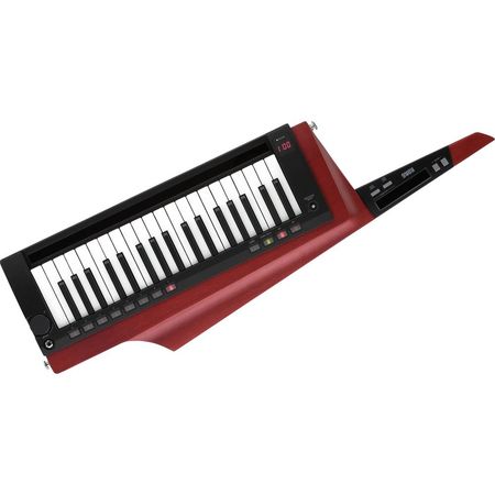 Korg RK-100S Keytar de 37 Notas (Rojo) - Cuerpo de Madera Artesanal, 200 Programas, Controladores de 1675682-REG