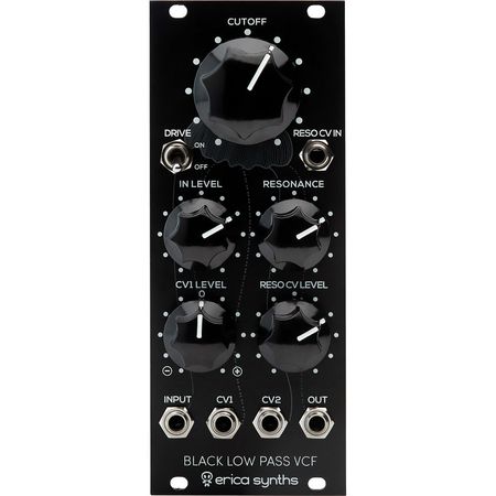 Módulo Eurorack Erica Synths Black Filtro Pasa-Bajos (10 HP) - VCF Analógico 24 dB/Oct, Control de V 1763997-REG