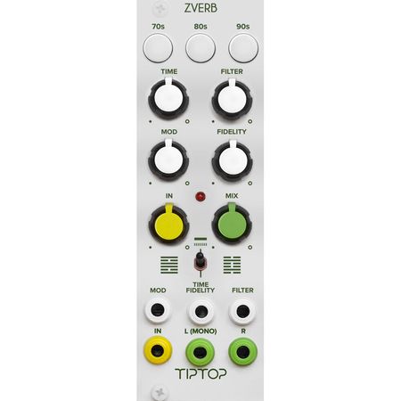 Módulo de Efectos de Reverb TipTop Audio ZVERB Eurorack (8 HP, Blanco) - 24 Efectos de Reverb por Dé 1786904-REG