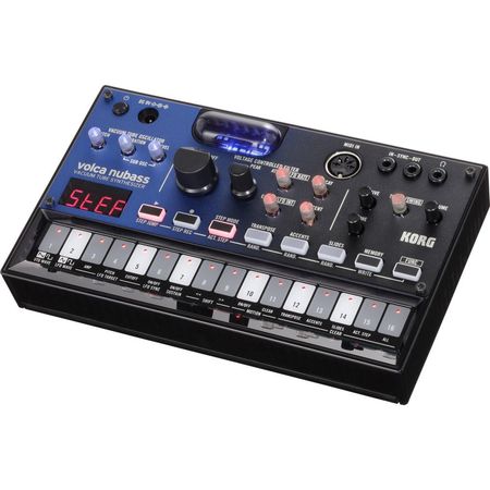 Korg Volca Nubass: Sintetizador de Tubo de Vacío con Secuenciador de 16 Pasos y Circuito de Oscilado 1476278-REG
