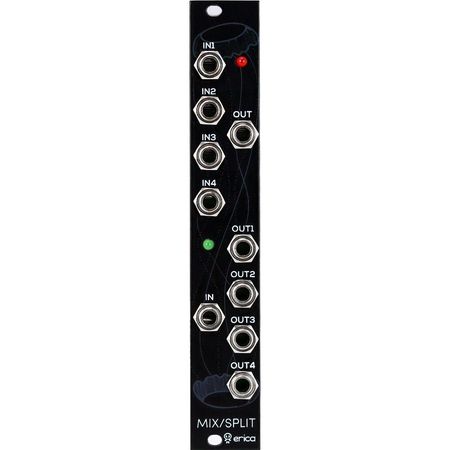 Módulo Eurorack Erica Synths Black Mixer/Splitter V2 (4 HP) - Mezclador 4 a 1, Divisor 1 a 4, Altern 1763350-REG