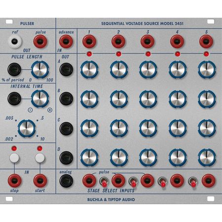Módulo Eurorack TipTop Audio Buchla Model 245t - Fuente de Voltaje Secuencial (30 HP) con Sección de 1786769-REG