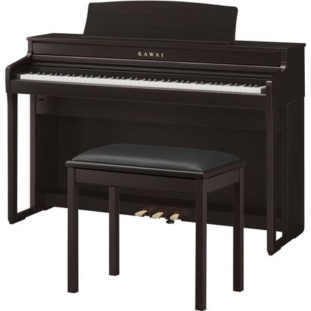 Piano Digital Kawai CA401 con Banco a Juego (Madera de Rosa Premium) - Ideal para Principiantes e In 1762662-REG