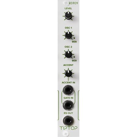 Módulo Eurorack TipTop Audio RS909 Rimshot Drum (4 HP) - Circuito Analógico TR-909, Entradas de Gati 1786839-REG