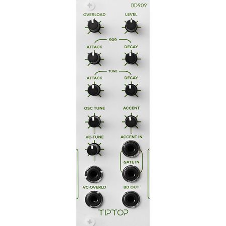 Módulo Eurorack TipTop Audio BD909 - Batería de Bajo Analógica TR-909 con Control CV y Sonido Distor 1786780-REG