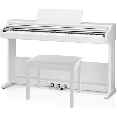 Piano Digital Kawai KDP75 de 88 Teclas con Banco a Juego (Blanco Embosado) - Ideal para Principiante 1642937-REG