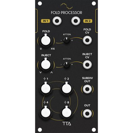 Módulo Eurorack TipTop Audio Fold Processor (12 HP, Negro) - Multiplicador de Onda y Generador de Su 1786798-REG