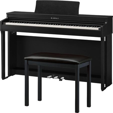 Piano Digital Kawai CN201 con Banco a Juego (Negro Satinado Premium) - Ideal para Principiantes e In 1762669-REG