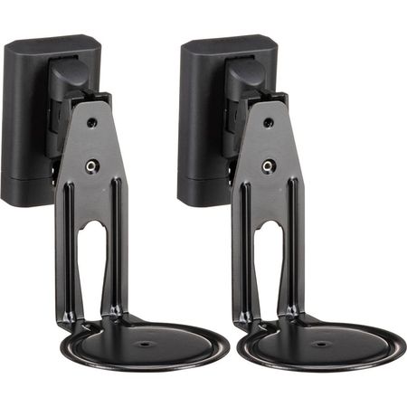 Soporte de Pared SANUS para Altavoces Sonos Era 100 (Par, Negro) - Instalación Rápida en 3 Pasos, Aj 1765484-REG