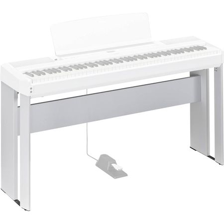 Soporte de Madera Yamaha L515 para Piano P-515 (Blanco) - Textura de Madera, Soporte Seguro para Pia 1430574-REG