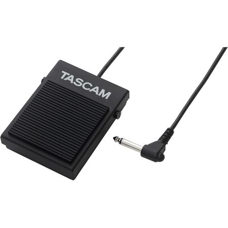 TASCAM RC-1F Pedal de Pie Momentáneo Sin Bloqueo con Cable de 6', Polarity Intercambiable y Conector 1453017-REG