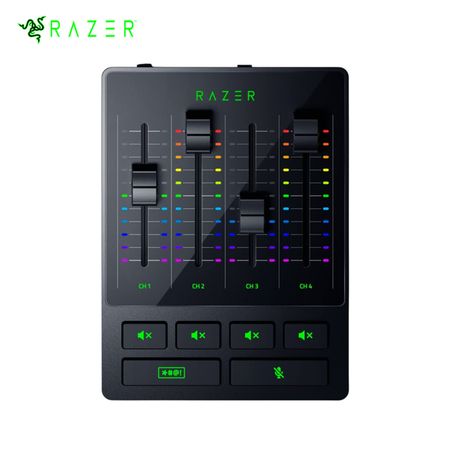 Mezclador De Audio Razer 4 Canales Usb Chroma Black