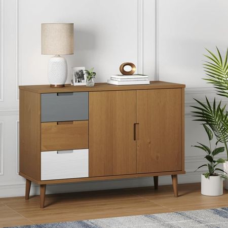 Aparador Minimalista 3 cajones 2 puertas Balboa Multicolor TU MESITA