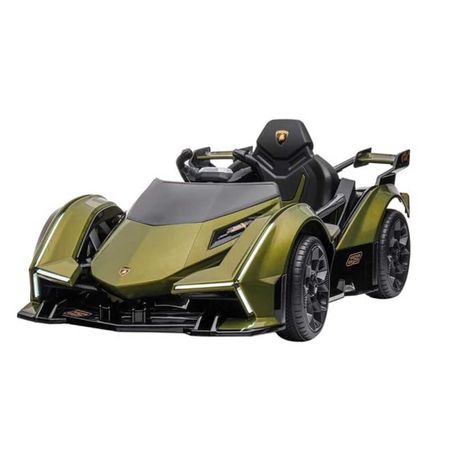 Carro a Bateria para Niños Lamborghini Visión  Verde Militar Carro a Bateria para Niños Lamborghini Visión Verde Militar