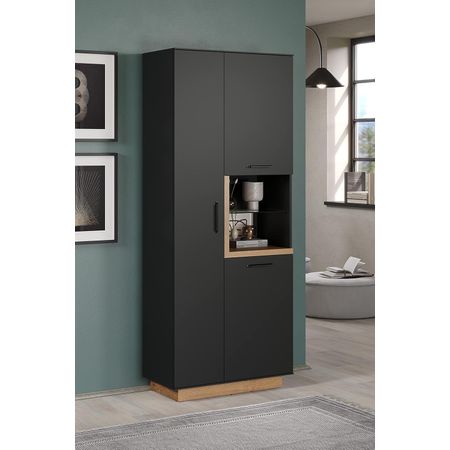 Vitrina Moderna Merlina color Negro TU MESITA