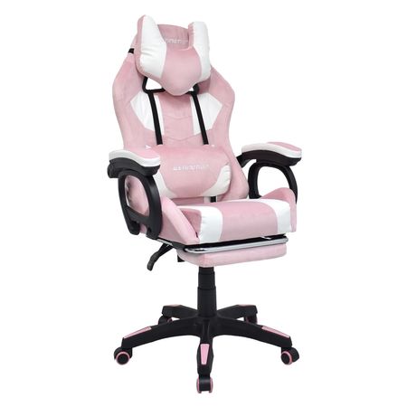 Silla Gamer Extingtion Sapp Gamuza-Cuerina Color Rosado