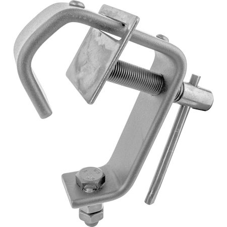 Abrazadera de Acero Kupo (Plata) - Soporte para Iluminación Grande, Capacidad de Carga 88 lb, Constr 1466114-REG