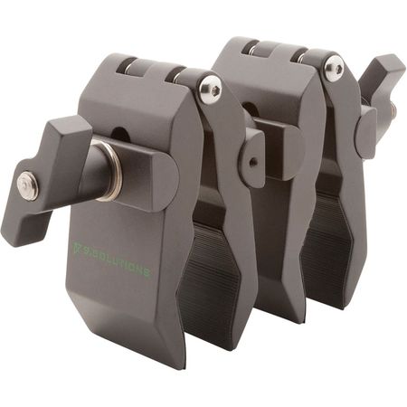 9.SOLUTIONS Python Double Clamp - Capacidad de Carga: 44 lb, Apertura de Mandíbulas: 0 a 1.96