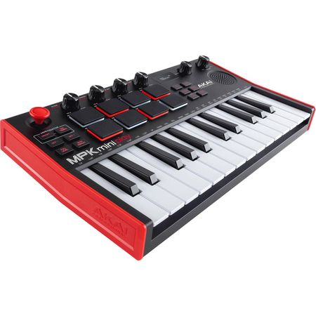 Teclado Compacto y Controlador de Pads Akai Professional MPK Mini Play MK3 con Módulo de Sonido Inte 1698804-REG