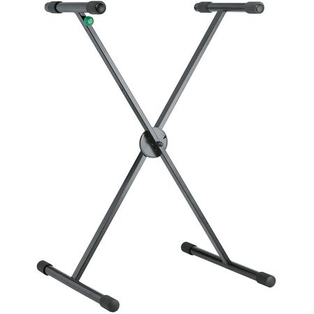 Soporte de Teclado K&M 18940 X-Style (Negro) - Ajuste de Altura Rápido, Almohadillas Antideslizantes 1400042-REG