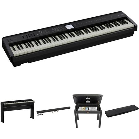 Piano Digital Portátil Roland FP-E50 de 88 Teclas con Soporte Personalizado, Unidad de 3 Pedales, Ba 1747663-REG