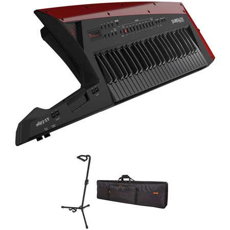 Roland AX-Edge 49-Key Keytar Synthesizer Kit con Soporte y Bolsa (Negro) - Gigs Inalámbricos, Teclas 1792234-REG