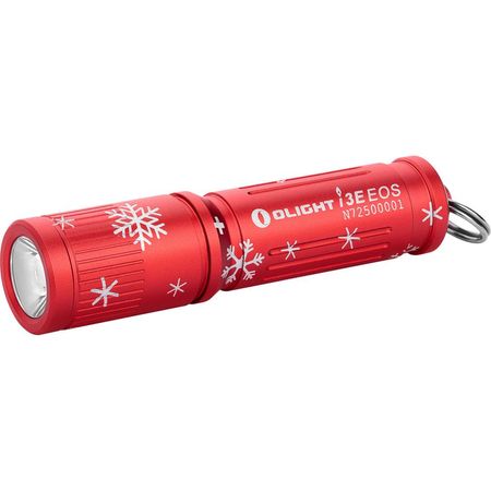 Olight I3E EOS Linterna (Rojo Copo de Nieve) - 90 Lúmenes, LED Philips LUXEON TX, Lente de Reflector 1799621-REG