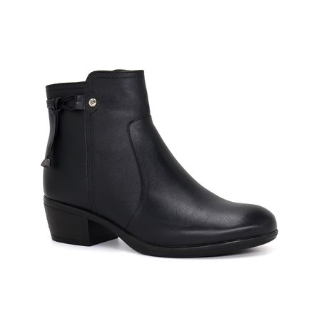 Botines Par&ss para Mujer de CUERO JA24-BT171  Negro Talla 35