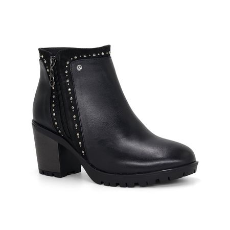 Botines Par&ss para Mujer de CUERO JA24-BT169 Negro Talla 37