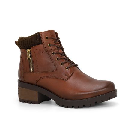 Botines Par&ss para Mujer de CUERO JA24-BT176 Marron Talla 39