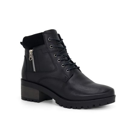 Botines Par&ss para Mujer de CUERO JA24-BT176 Negro Talla 35