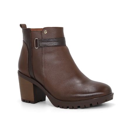 Botines Par&ss para Mujer de CUERO  JA24-BT177 Marron Talla 39