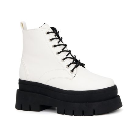 Botin para Mujer ARIANA AV24-529 Blanco Negro Talla 37