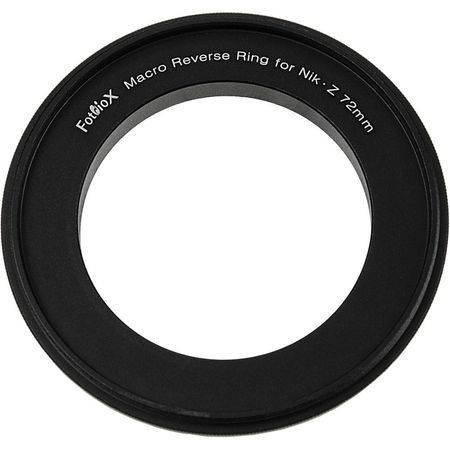 Anillo Inverso FotodioX Macro para Nikon Z (72mm) - Montaje de Lente Inverso para Fotos Macro, Compa 1650738-REG