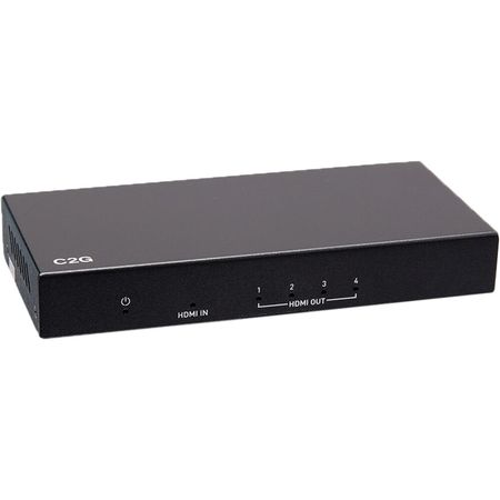 Amplificador Divisor HDMI C2G de 4 Puertos 4K - Soporta 4096 x 2160 a 60 Hz, Compatible con HDMI 2.0 1759332-REG