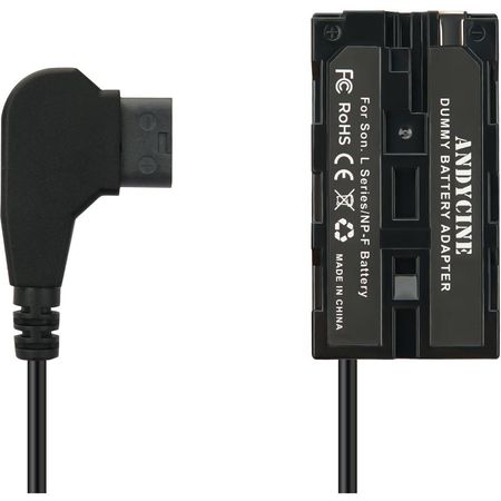 ANDYCINE D-Tap a Batería Falsa Tipo NP-F970 para Monitores y Cámaras Sony - Salida Regulada 7.4V, Ca 1737284-REG