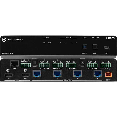 Amplificador de Distribución HDMI a HDBaseT Atlona 4 Salidas 4K HDR - Soporta HDR10, HLG, Dolby Visi 1742977-REG