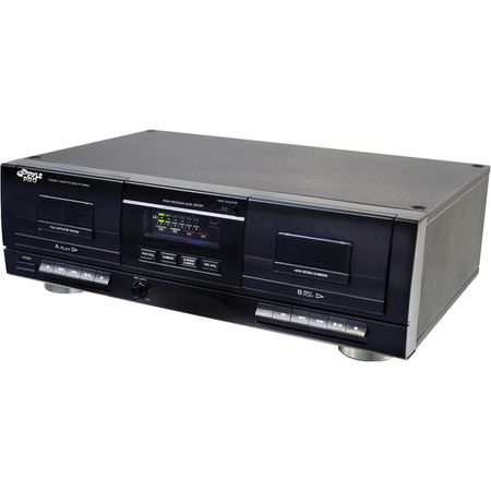Pyle Pro Doble Deck de Casete con Convertidor MP3: Convierte Cintas a MP3, Duplicación a Velocidad N 679294-REG